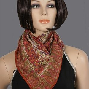 Square Pure Silk Scarf